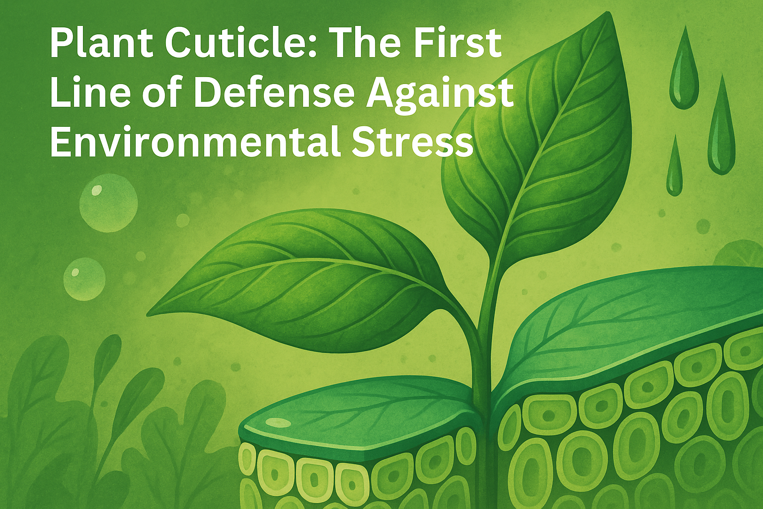 Plant Cuticle: The First Line of Defense Against Environmental Stress
