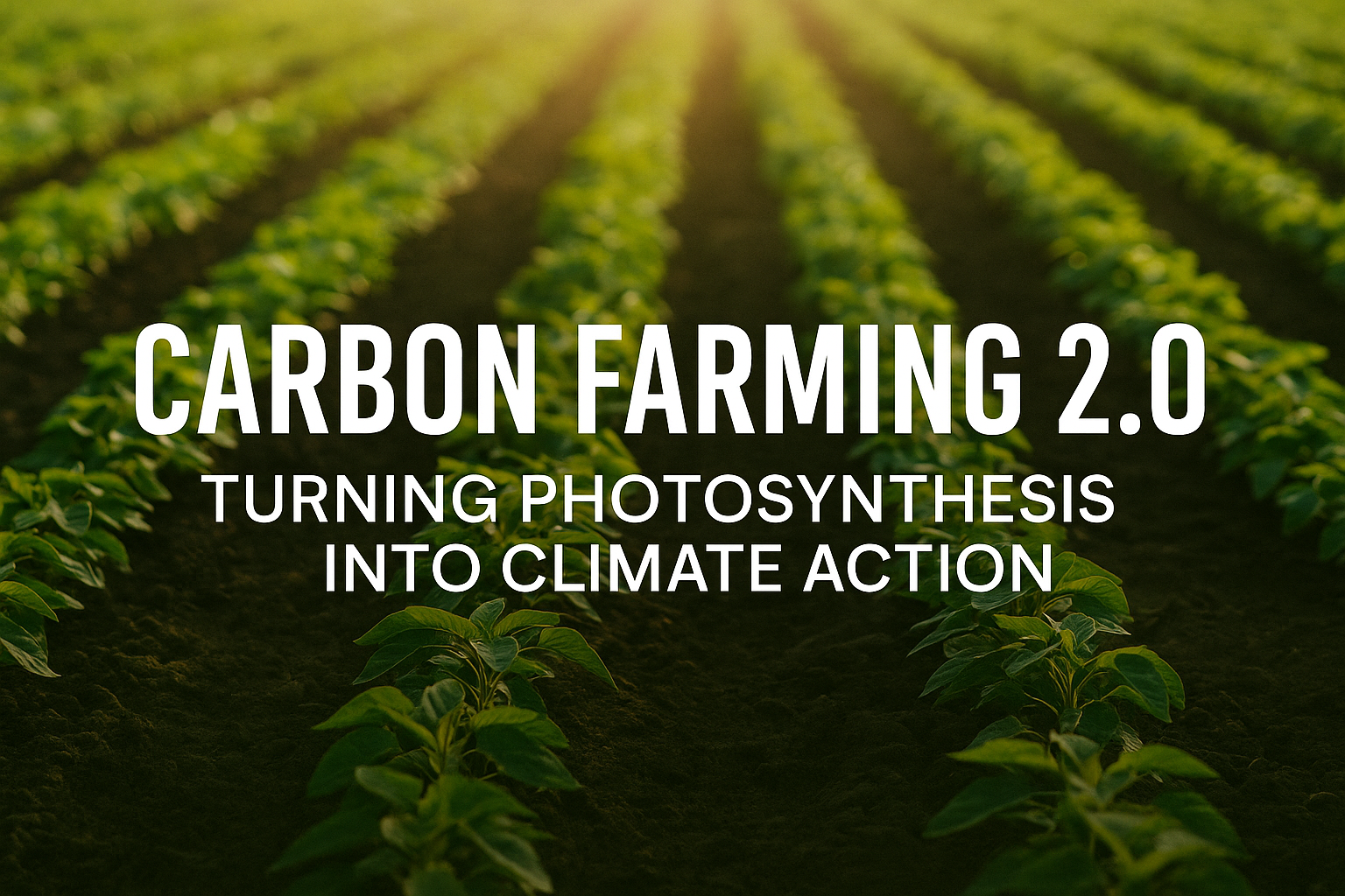 Carbon Farming 2.0: Turning Photosynthesis into Climate Action
