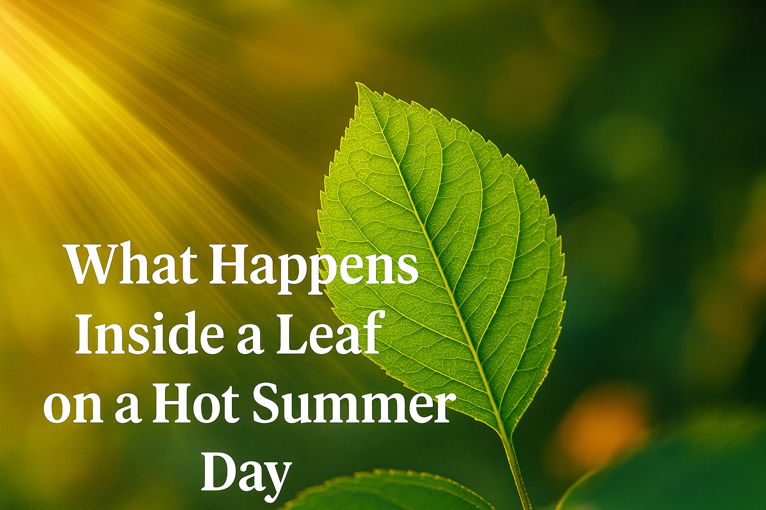 What Happens Inside a Leaf on a Hot Summer Day