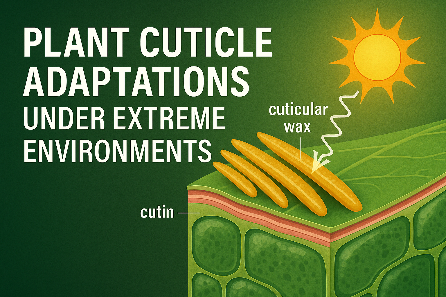 Plant Cuticle Adaptations Under Extreme Environments