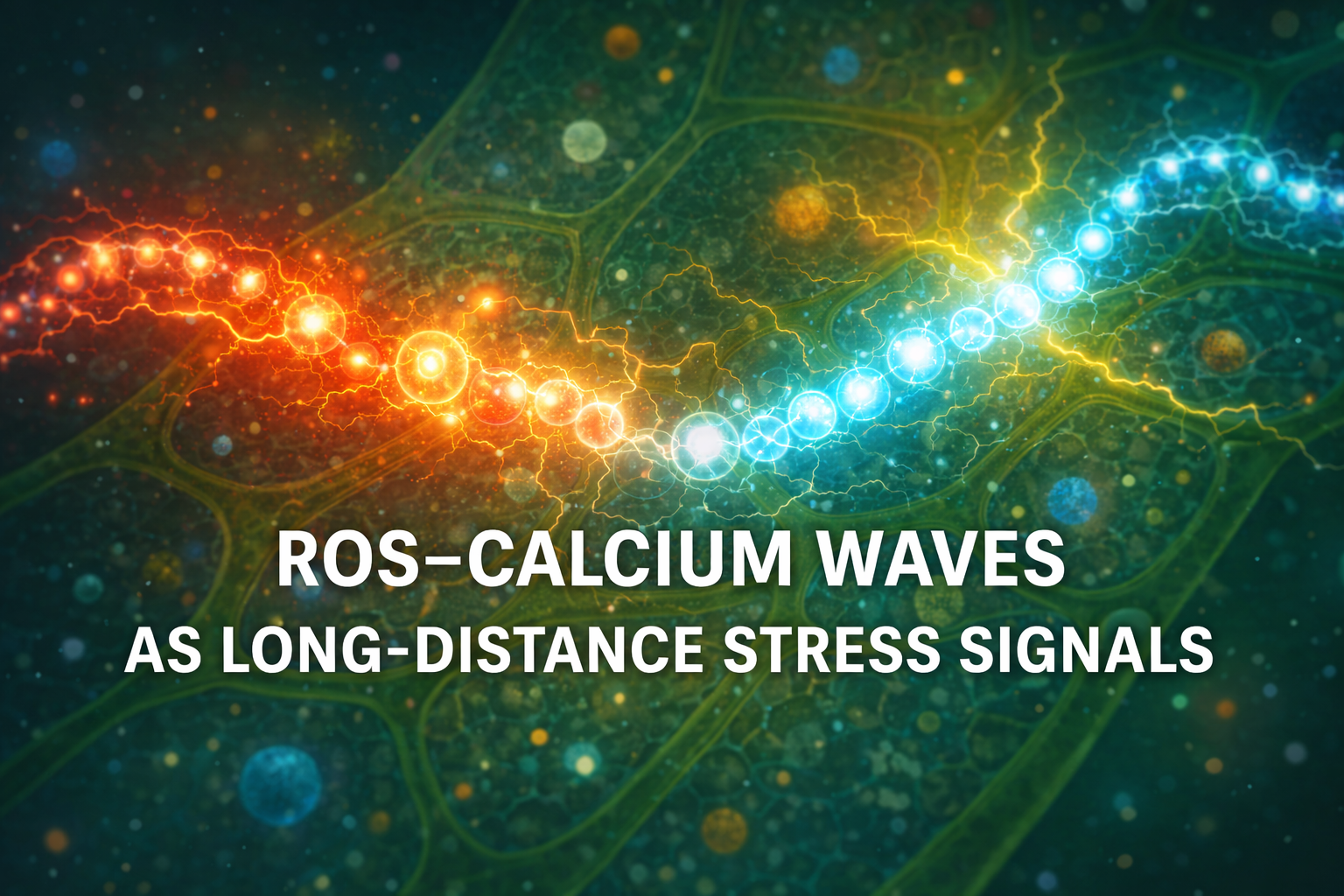 ROS–Calcium Waves as Long-Distance Stress Signals in Plants