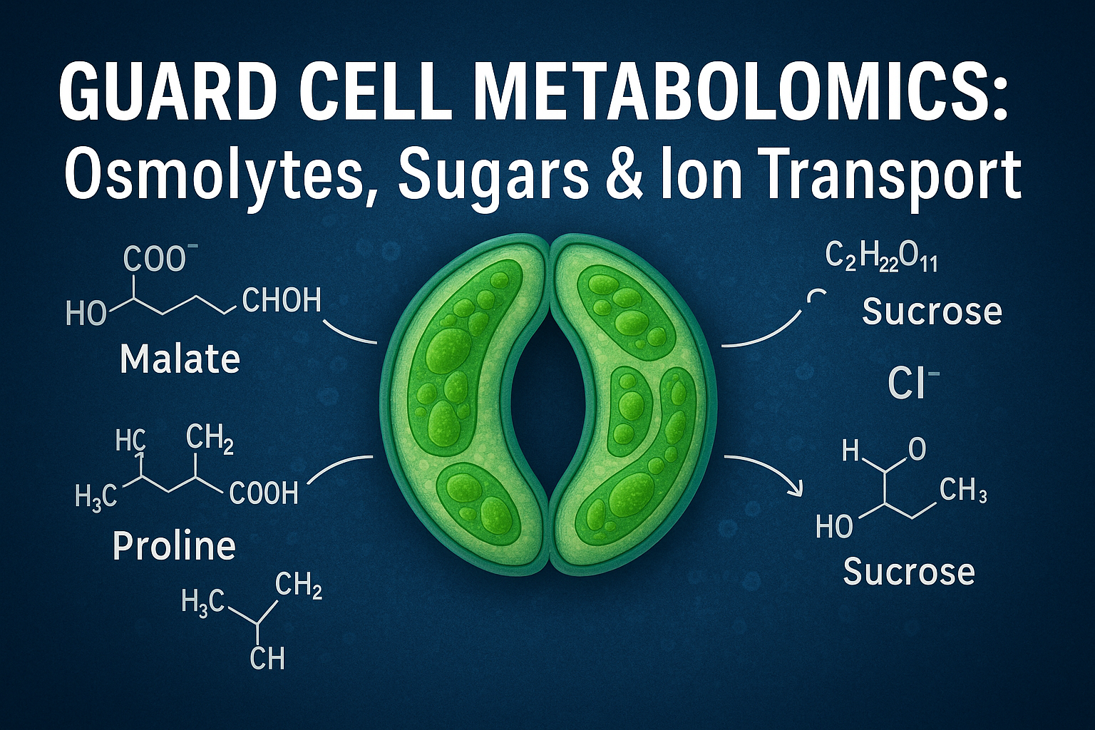 Guard Cell Metabolomics: Osmolytes, Sugars & Ion Transport